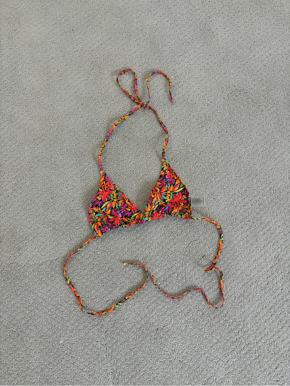 Bright swimwear bikini top